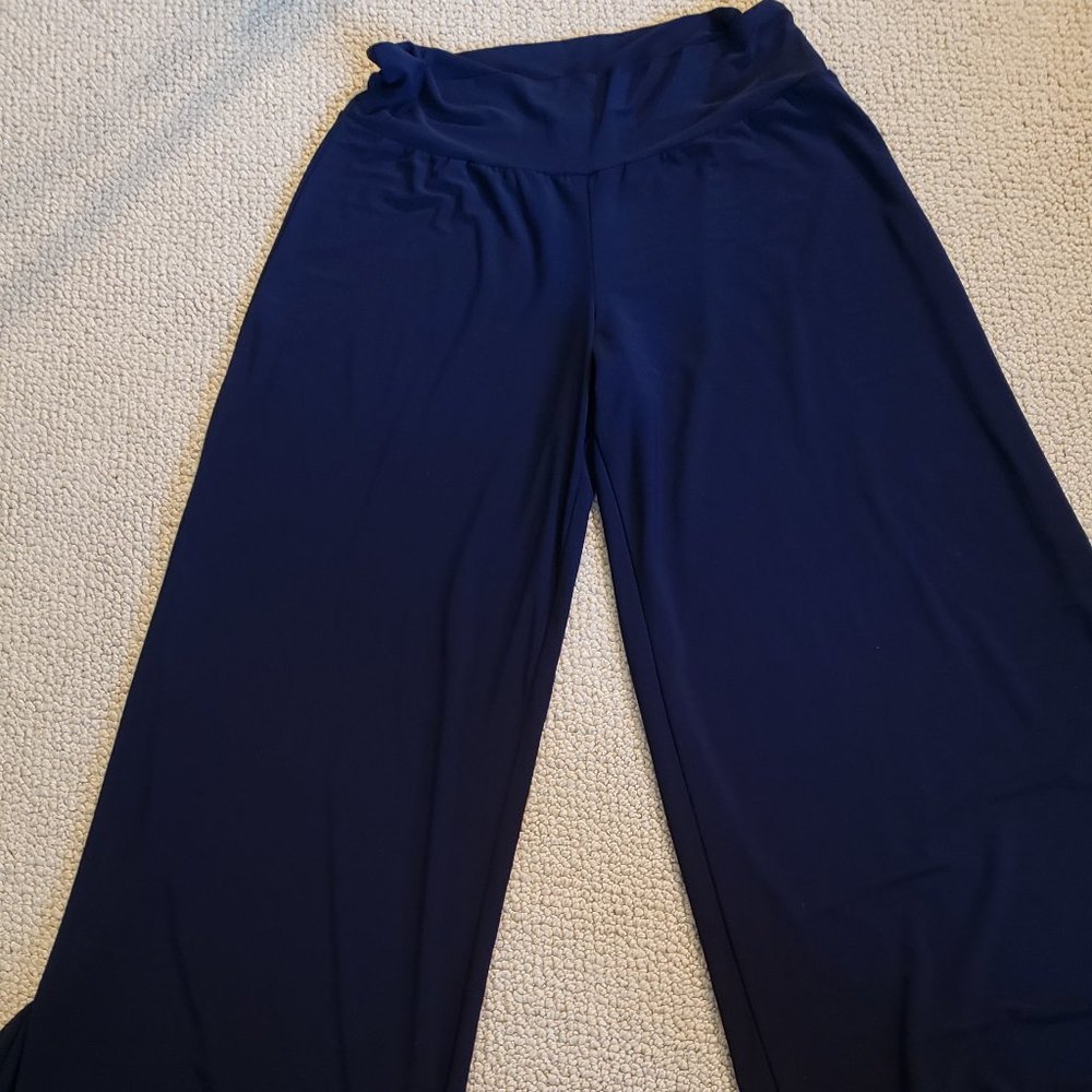 Clara Sun Woo 1x Navy Blue Palazzo Pants